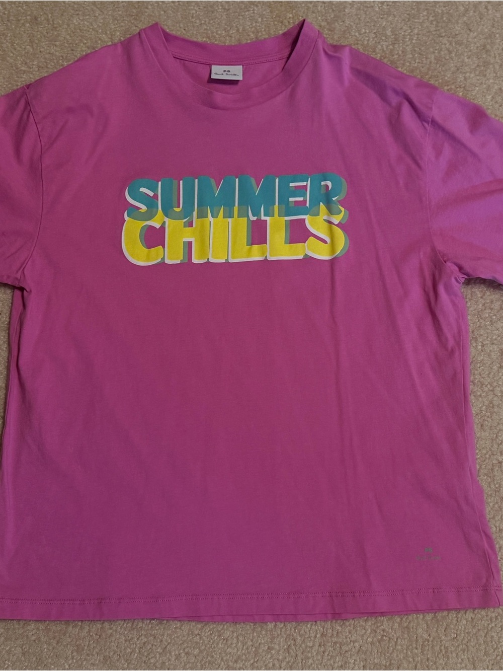 PS Paul Smith Pink 'Summer Chills' Graphic Tee